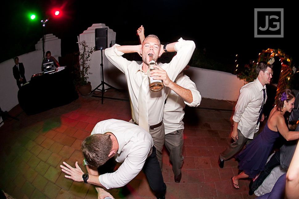 San Clemente Historic Cottage Wedding Reception Dancing