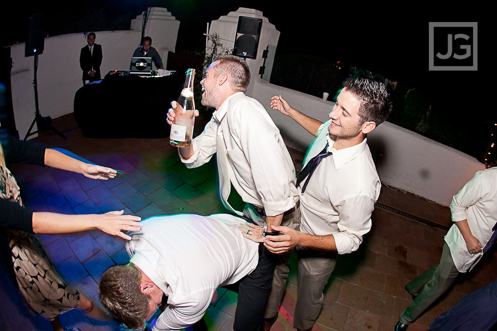 San Clemente Historic Cottage Wedding Reception Dancing