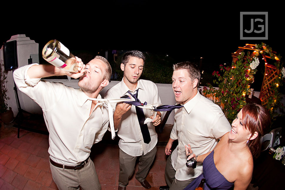San Clemente Historic Cottage Wedding Reception Dancing