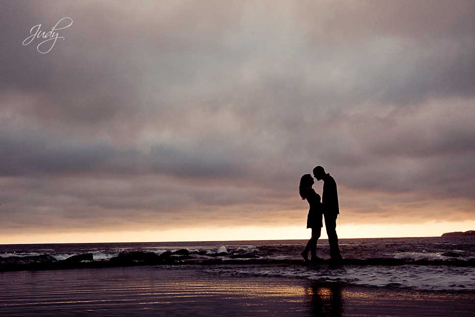Laguna Beach Engagement Photography Silhouette