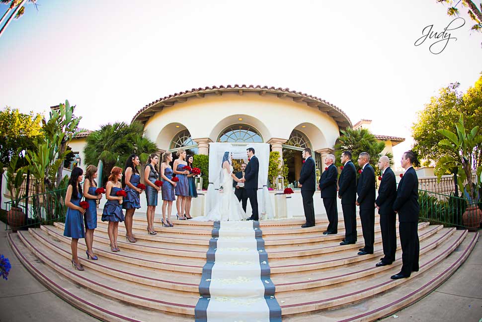 Spanish Hills wedding ceremony steps