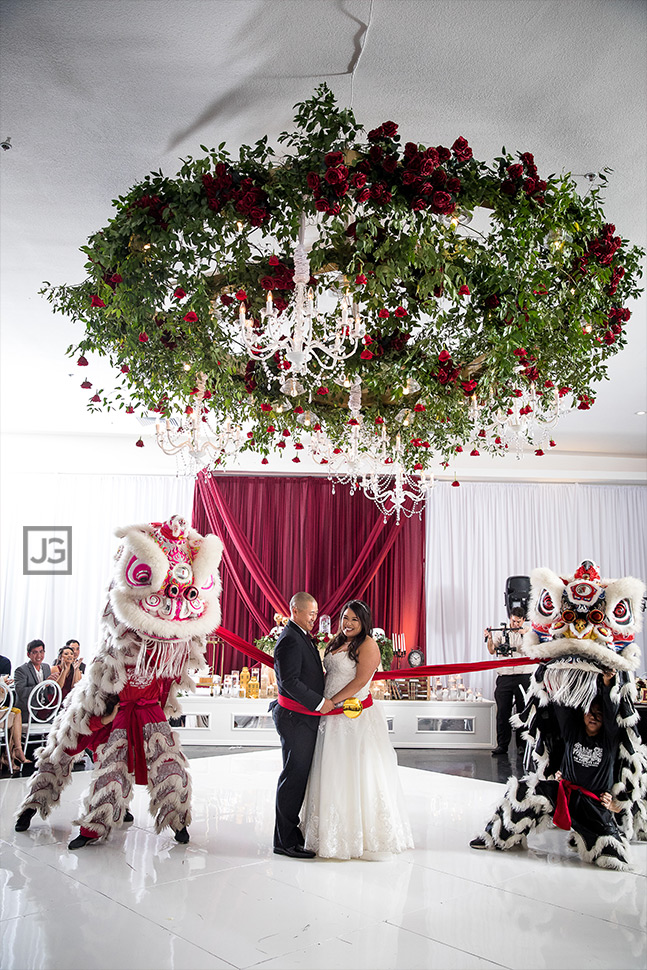 red rose floral chandelier