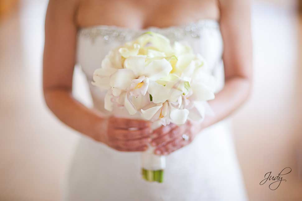 Hawaiian wedding flowers bouquet