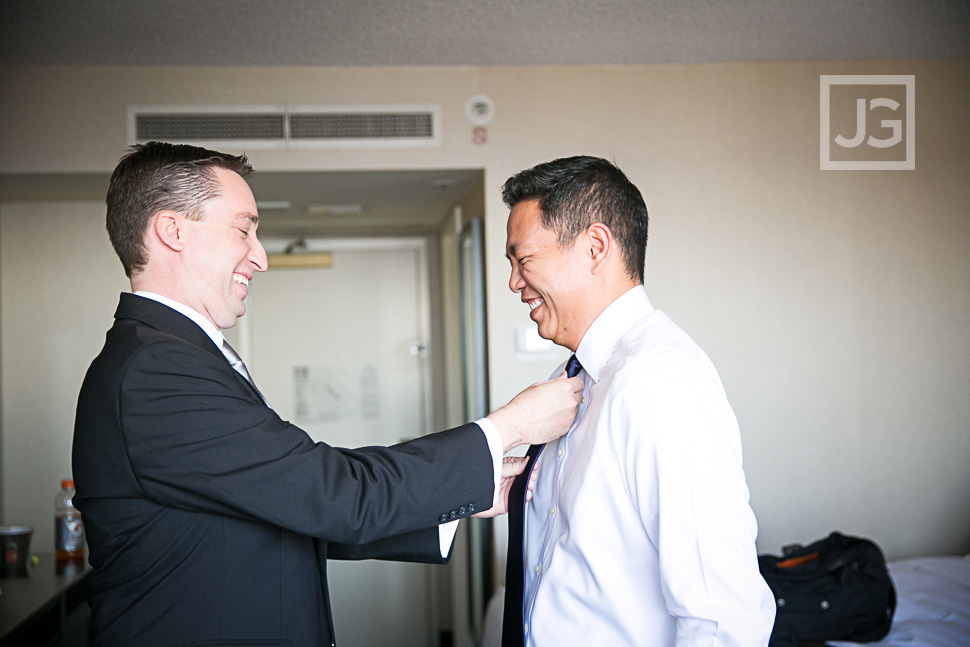 Preparation at the Doubletree Hotel