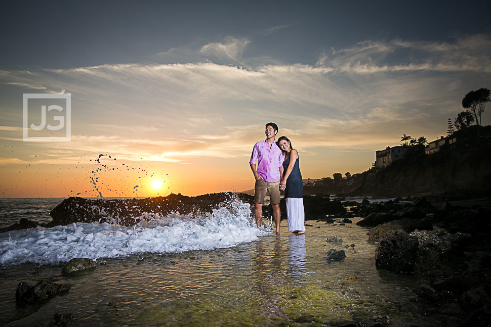 Water Splashing at Laguna Beach