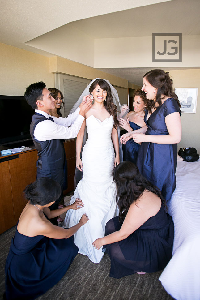 Westin Bonaventure Los Angeles Wedding Preparation