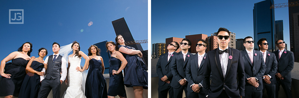 Walt Disney Concert Hall Wedding Party Photos