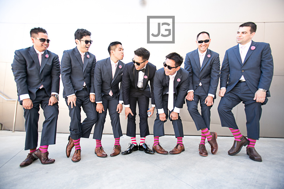 Walt Disney Concert Hall Wedding Party Photos