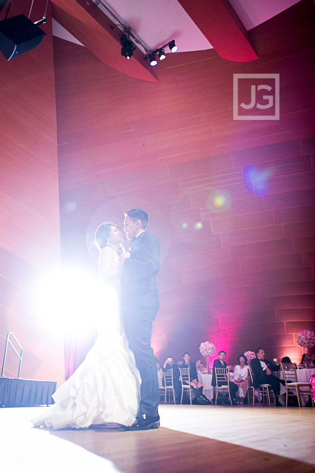 Walt Disney Concert Hall Wedding Reception First Dance