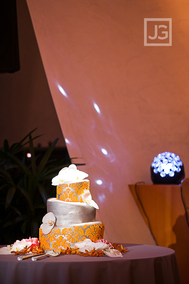 Walt Disney Concert Hall Wedding Reception Cake