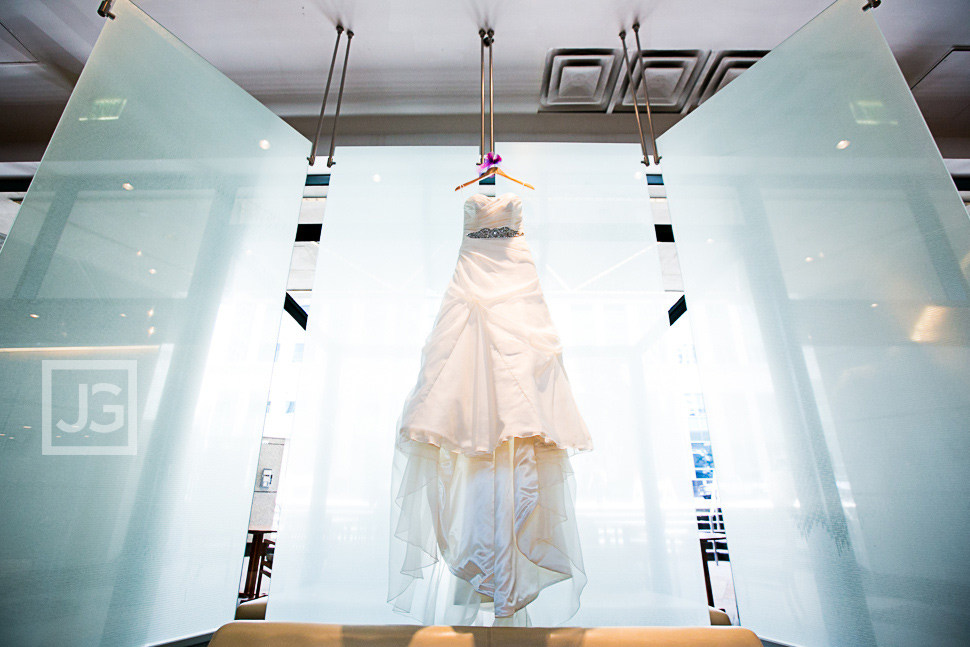 Westin San Diego Wedding Preparation Dress