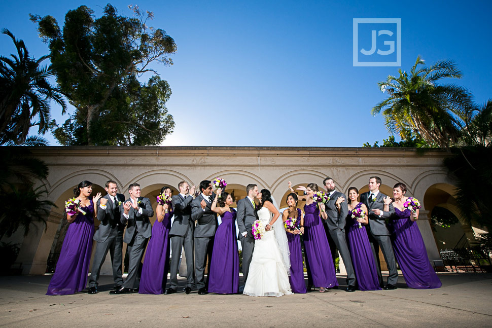 Balboa Park Wedding Party Photos
