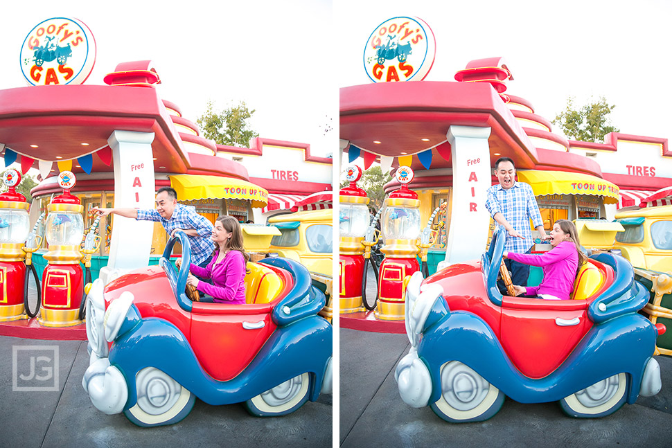 Disneyland Engagement Photography Toontown