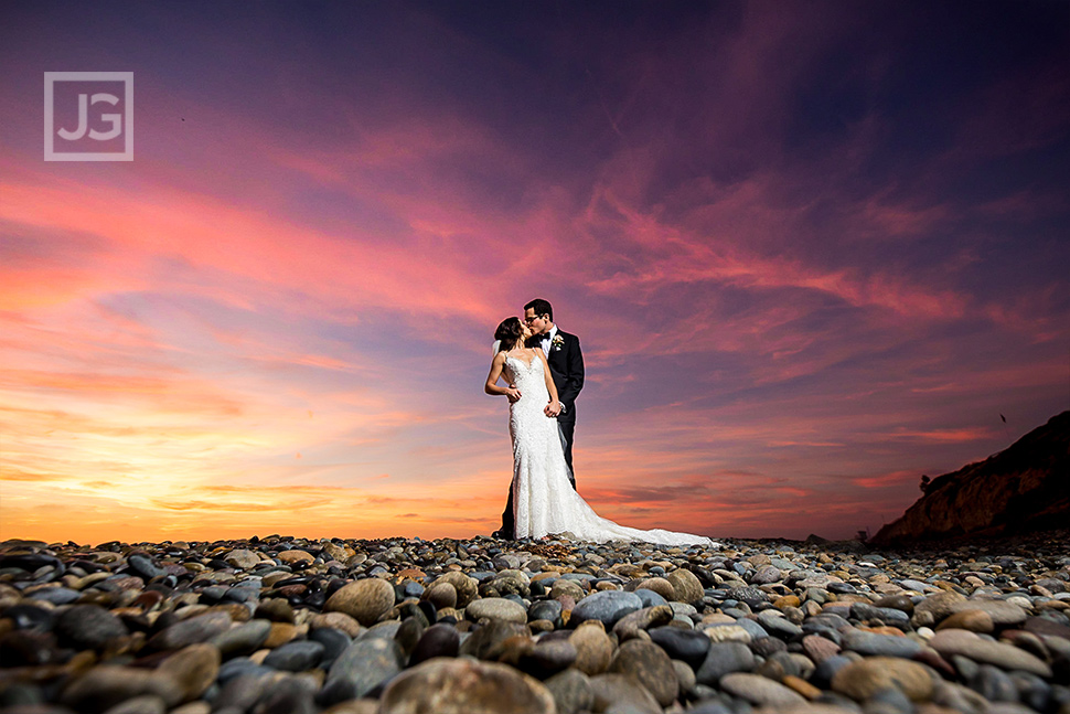 Cape Rey Sunset Wedding Photo