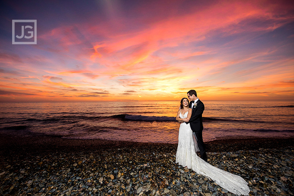 San Diego Sunset Wedding Photo