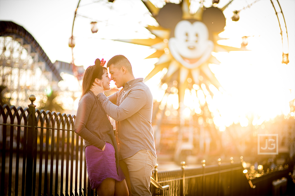 Disneyland Engagement Photography Ferris Wheel