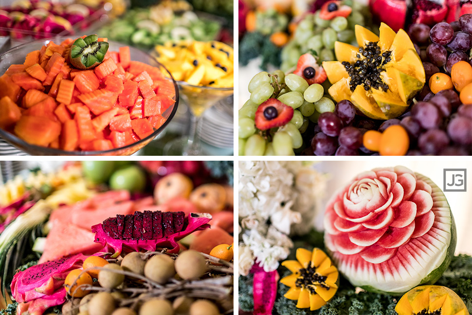 Persian wedding reception fruits