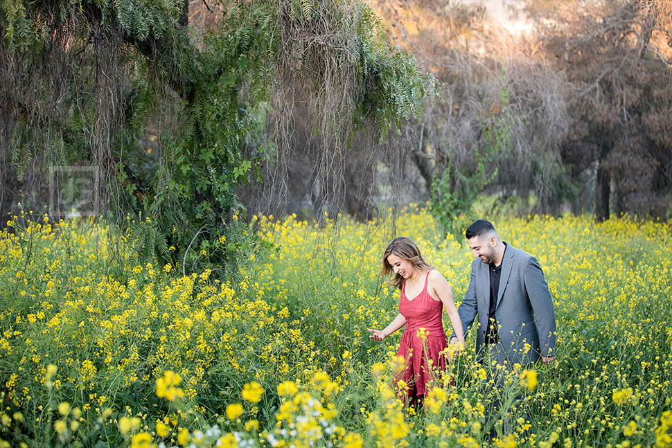 Engagement Photography Flower Field