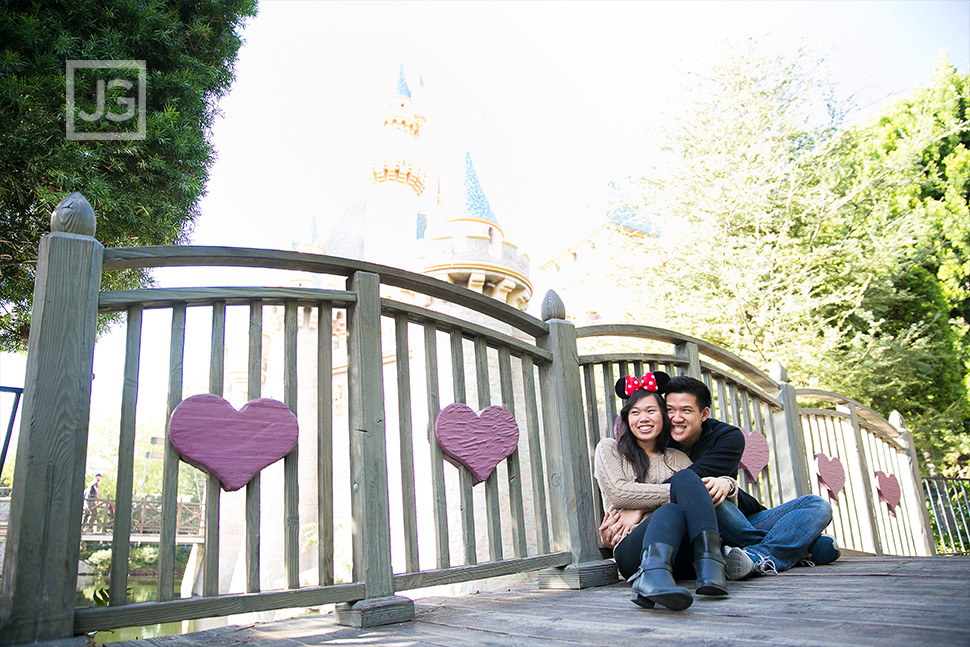 Engagement Photos Disneyland Castle