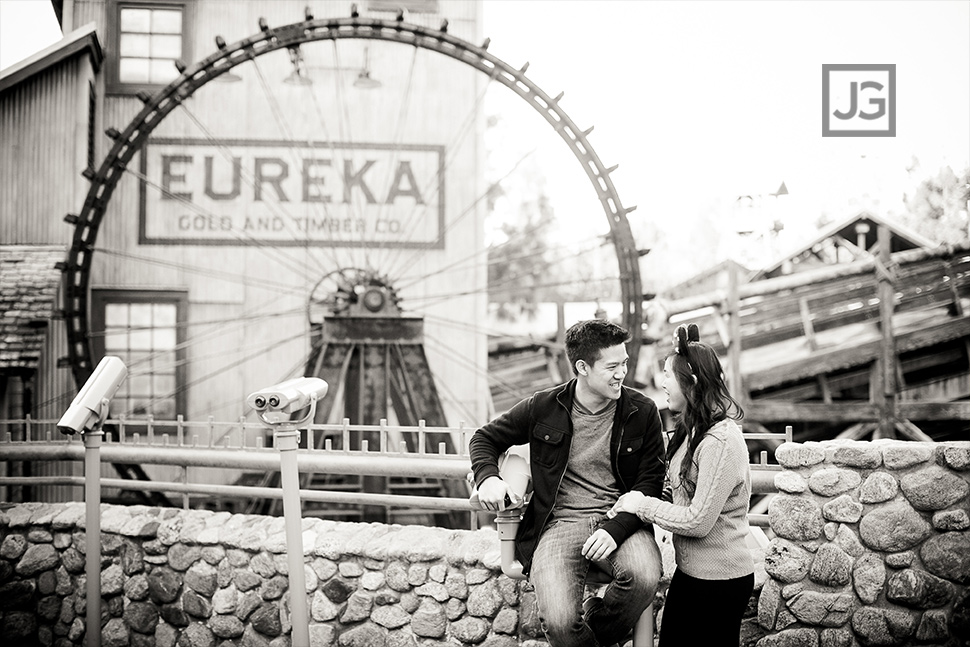 Engagement photos at California Adventures