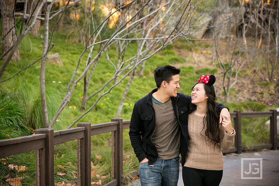 Engagement photos at California Adventures