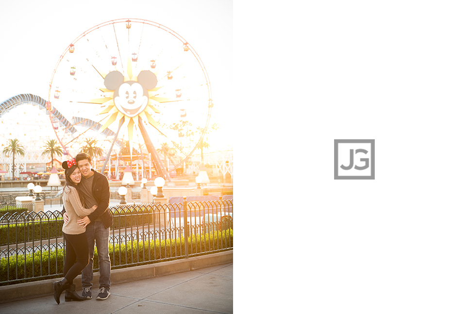 Engagement photos at California Adventures