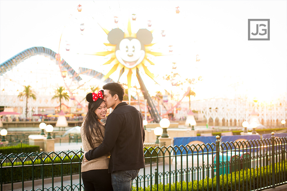 Ferris Wheel Engagement photos California Adventures