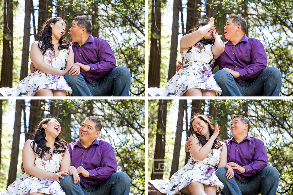 Yosemite Valley Engagement Photo in a Field