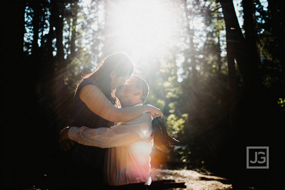 Yosemite Forest Engagement Photography