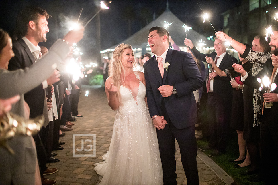 Pismo Beach Wedding Sparkler Sendoff