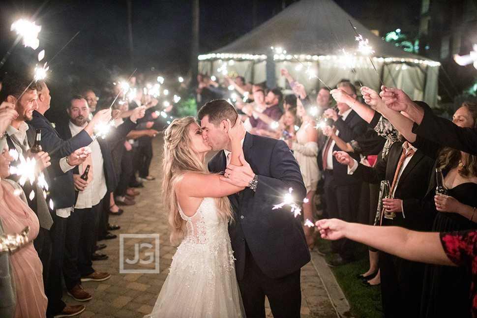 Pismo Beach Wedding Sparkler Sendoff