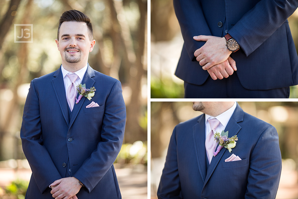 Groom awaiting the first look with his bride.