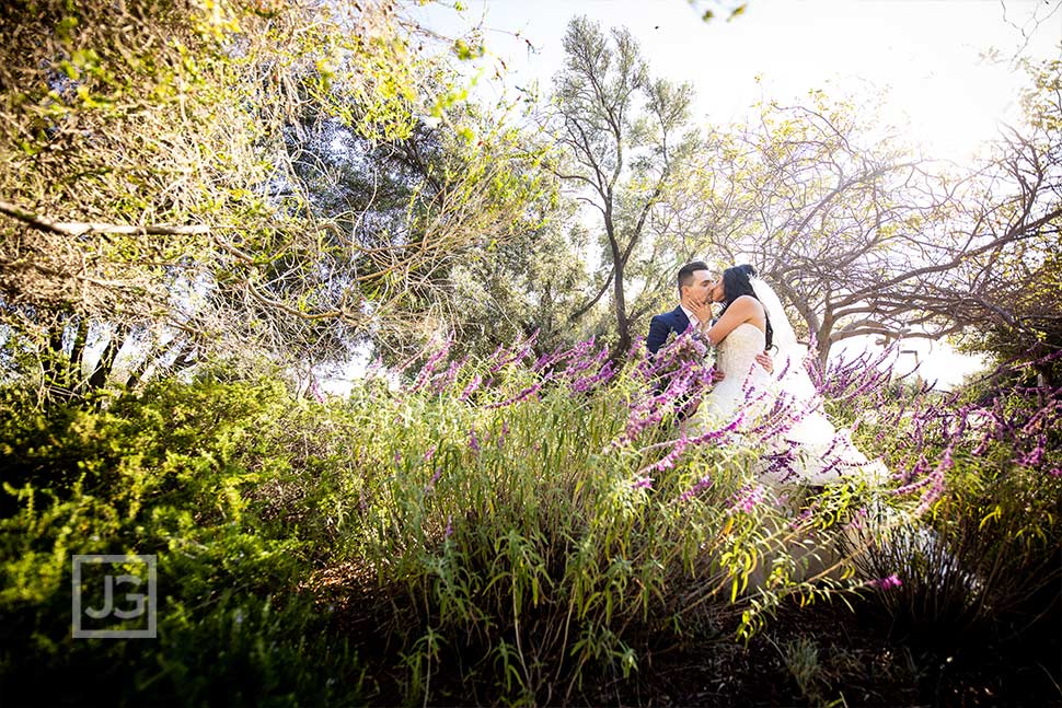 Padua Hills Theatre Wedding Photo with Flowers