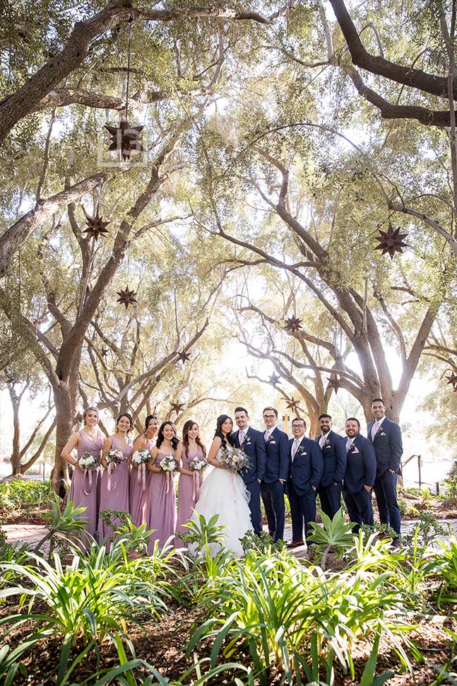 Padua Hills Theatre Wedding Party Photo