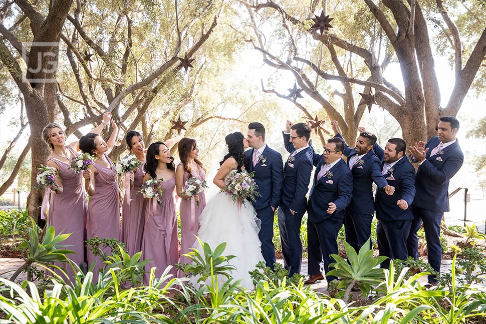 Padua Hills Theatre Bridal Party Photo