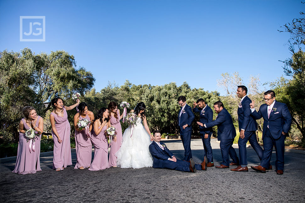 Padua Hills Theatre Funny Bridal Party Photo