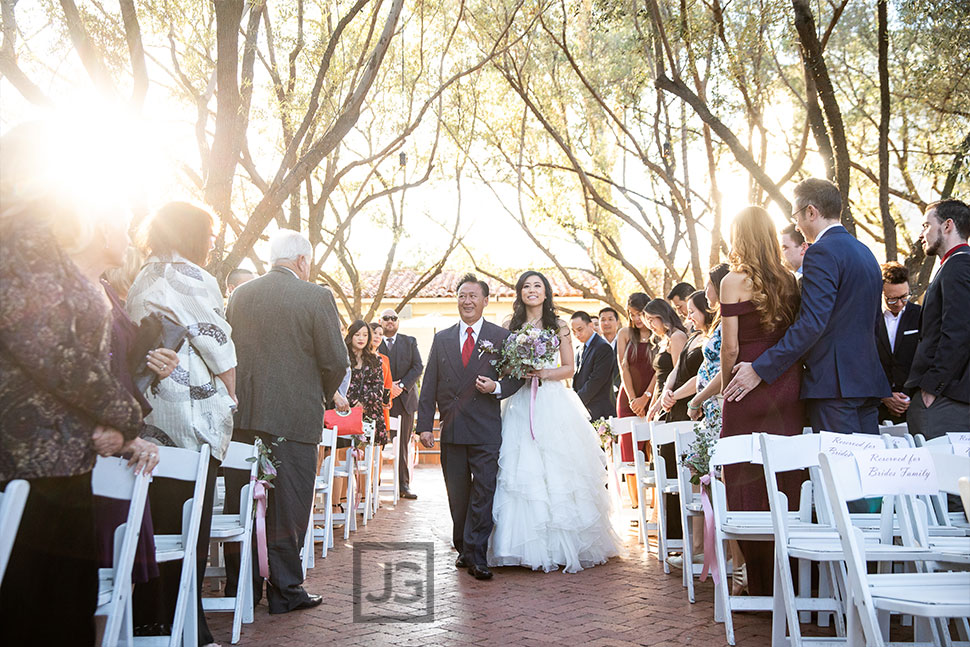 Padua Hills Theatre Wedding Ceremony Bride Processional