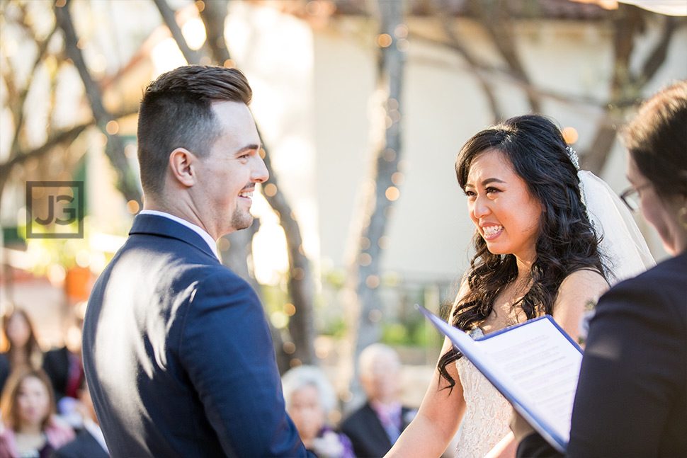 Padua Hills Theatre Wedding Ceremony Closeup