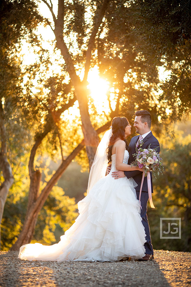 Padua Hills Wedding Photos with Trees