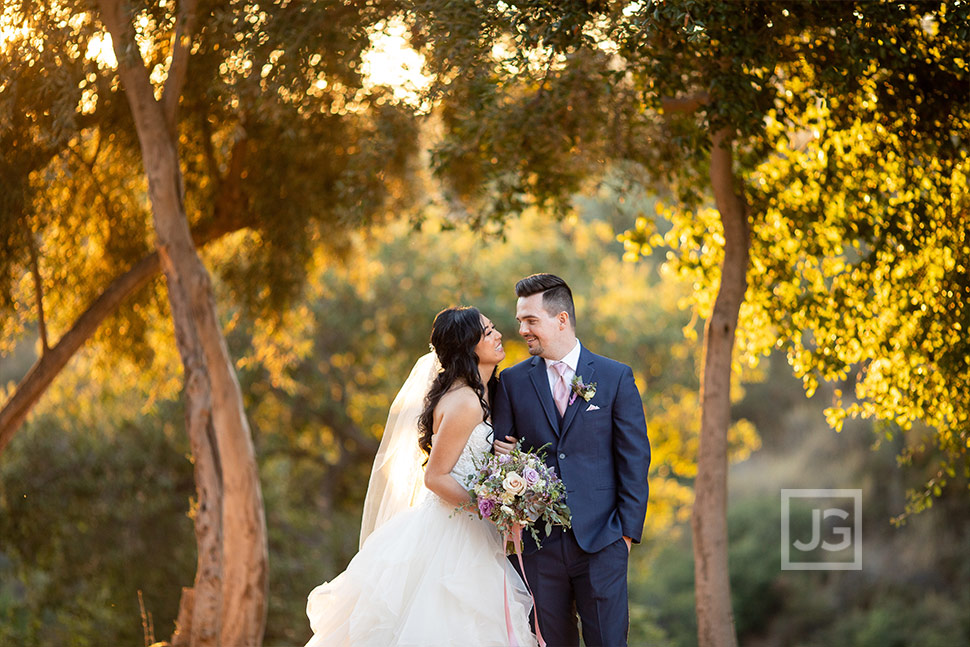 Padua Hills Wedding Photos with Trees