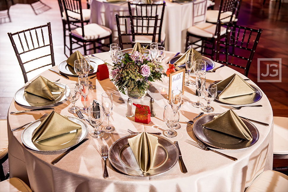 Padua Hills Theatre Reception Table Setup