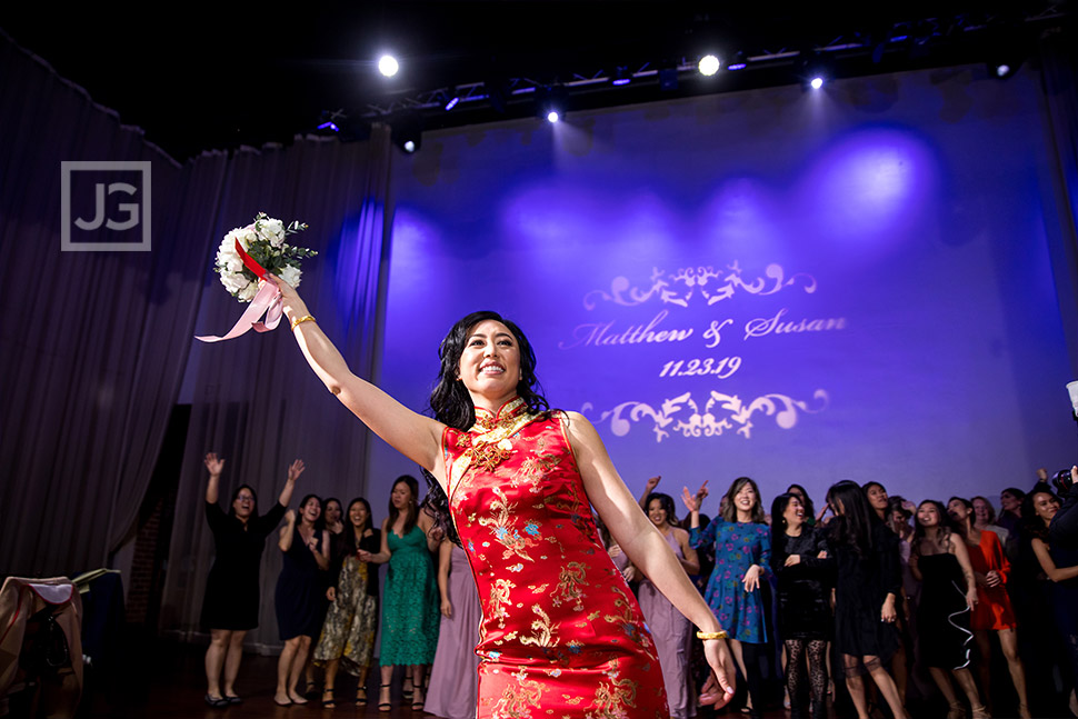 Padua Hills Reception Bouquet Toss