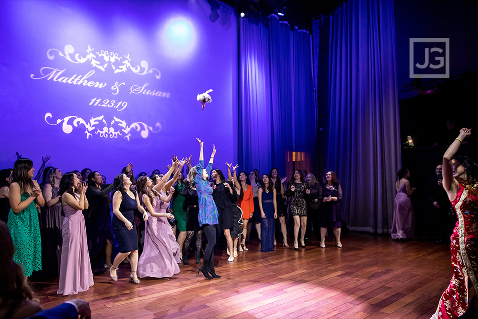 Padua Hills Reception Bouquet Toss