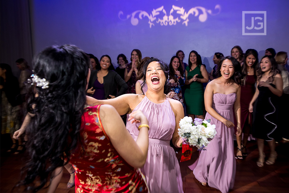 Padua Hills Reception Bouquet Toss