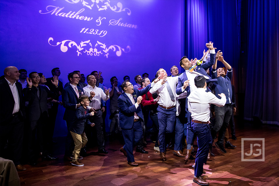 Padua Hills Reception Garter Toss with Football