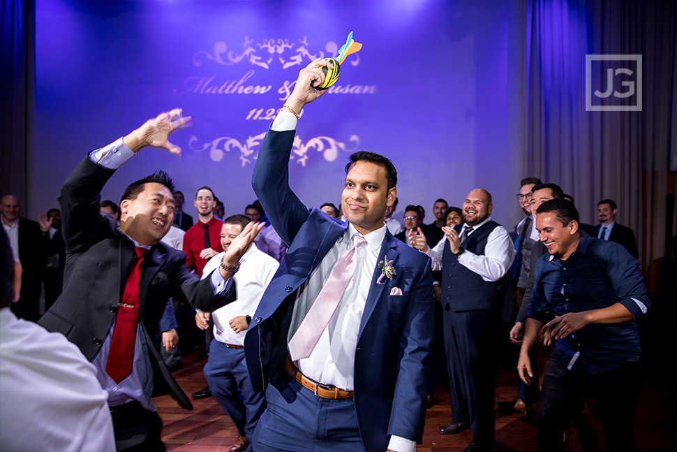 Padua Hills Reception Garter Toss with Football