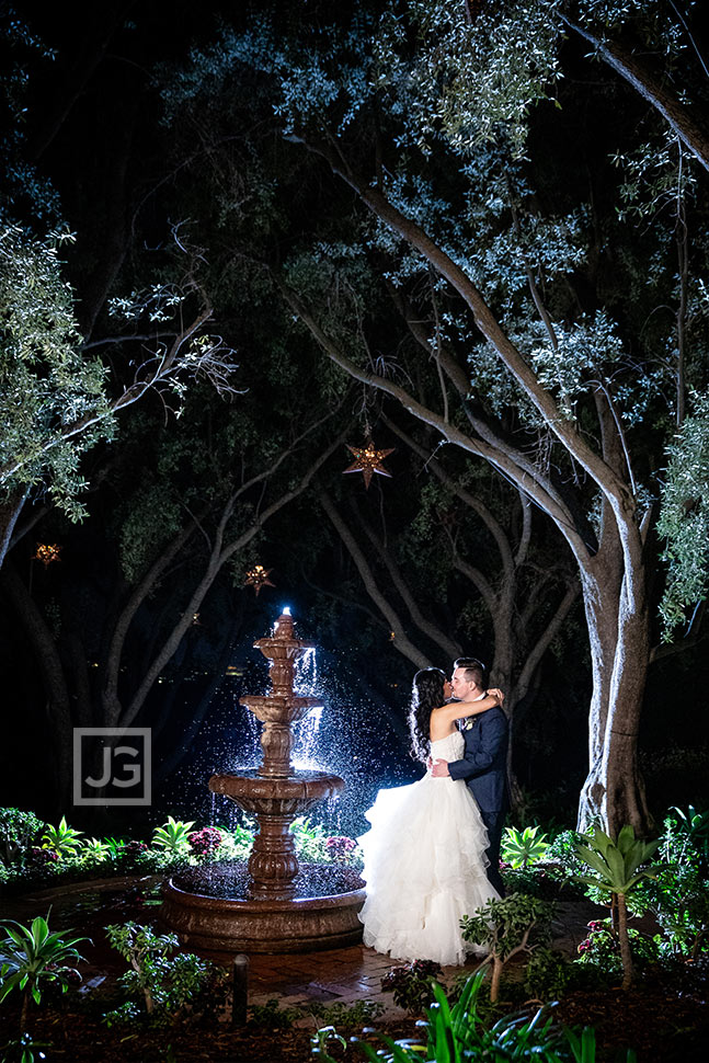 Padua Hills Fountain Wedding Photo