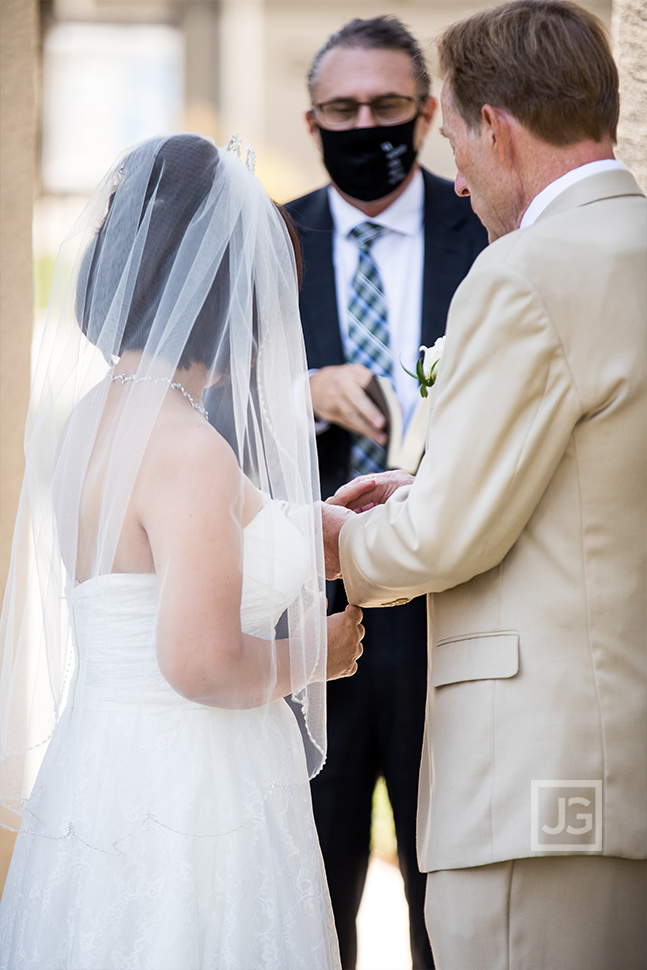 Intimate Wedding Glenkirk Church Ring Ceremony