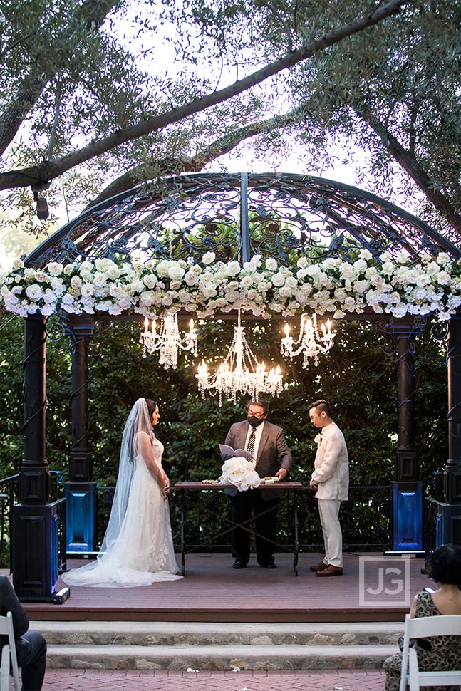 Wedding Ceremony Unity Cross in Gazebo