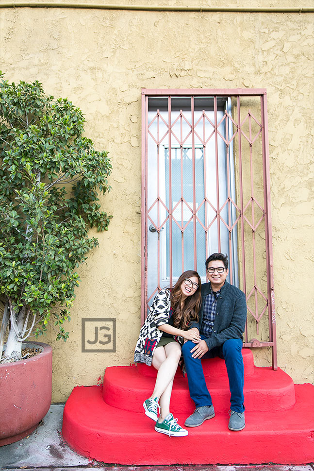 Engagement Photos in LA Art District